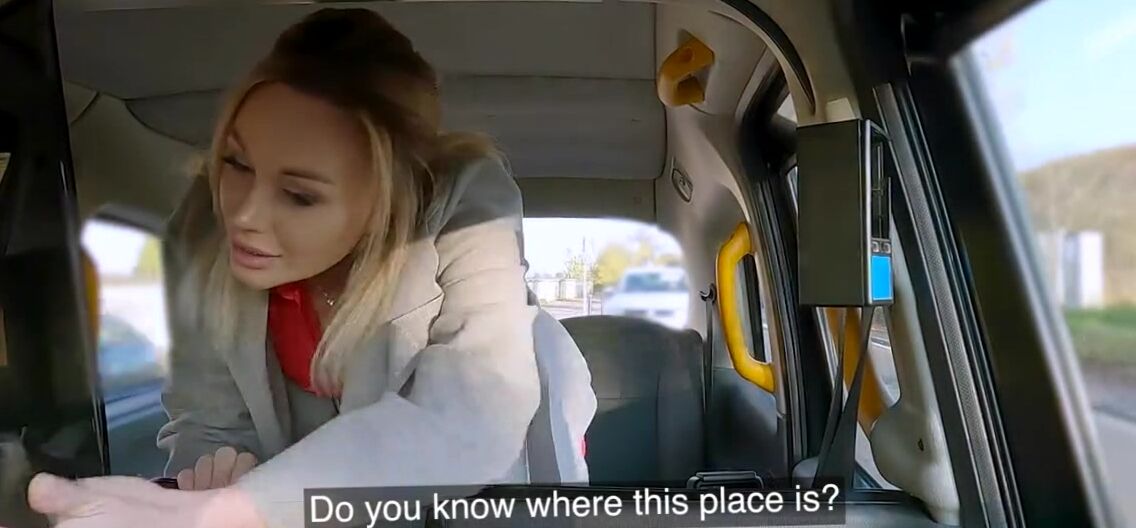 Blondes Fake Taxi Blonde In Red Underwear Has A Wild Ride On A Big Long Cock, Public Sex Video