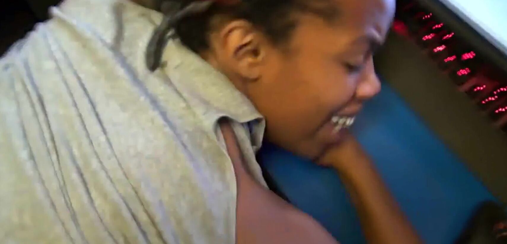 Beautiful black teen addicted to mature white cock