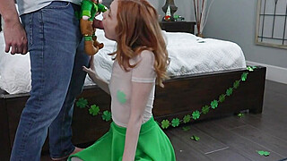 Horny Stud Gets Lucky On St. Patrick's Day Big Boobs Porn Video