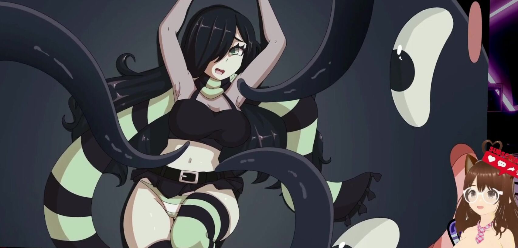 Busty gothic girl gets fucked by tentacle monster impregnates her (SpicyBardo animation) - Jazziuu