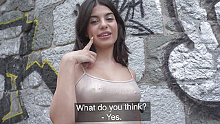 Public Agent Italian sweetheart fucked outside in a public place Big Boobs Porn Video