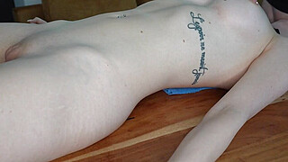Facefucked while she is tied to the table - Stevethroat Big Boobs Porn Video
