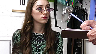 Alien fanatic hottie busted and fucked by a mall cop Big Boobs Porn Video